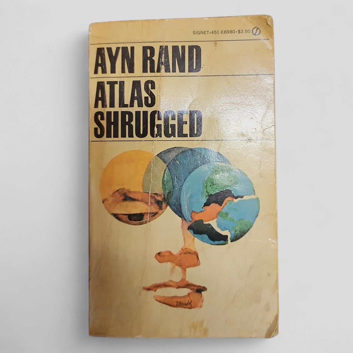 ATLAS SHRUGGED by AYN RAND - book cover