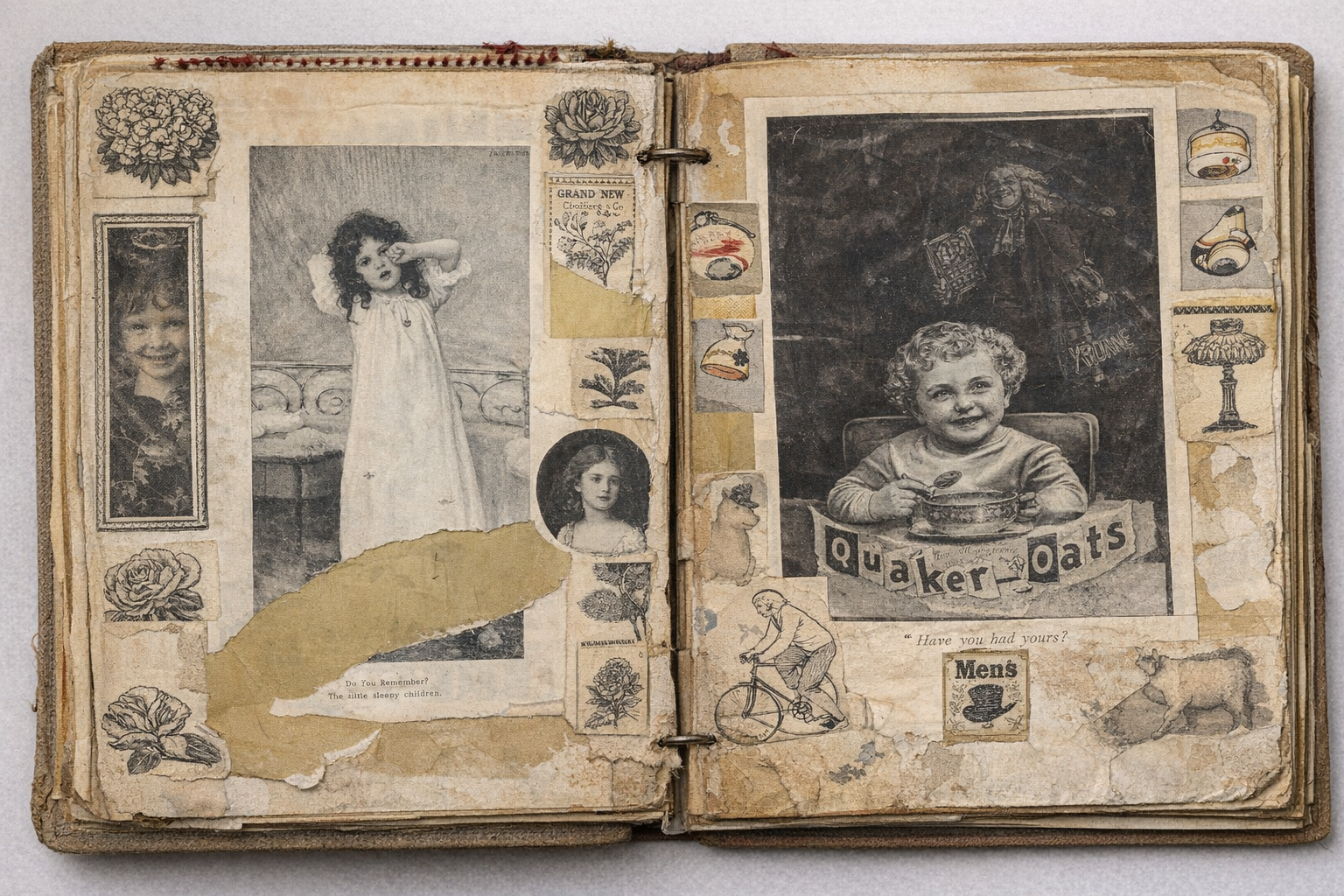 1902 Victorian Scrapbook – Printable Antique Ephemera Pages | Vintage Junk Journal Kit | Instant Digital Download