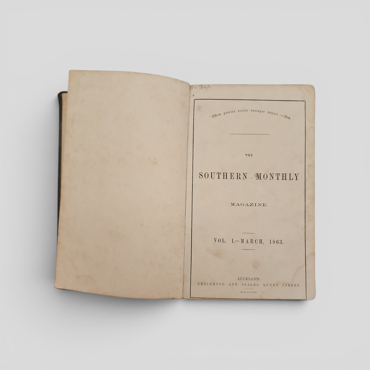 The Southern Monthly Magazine: Bound Volume, March–September 1863