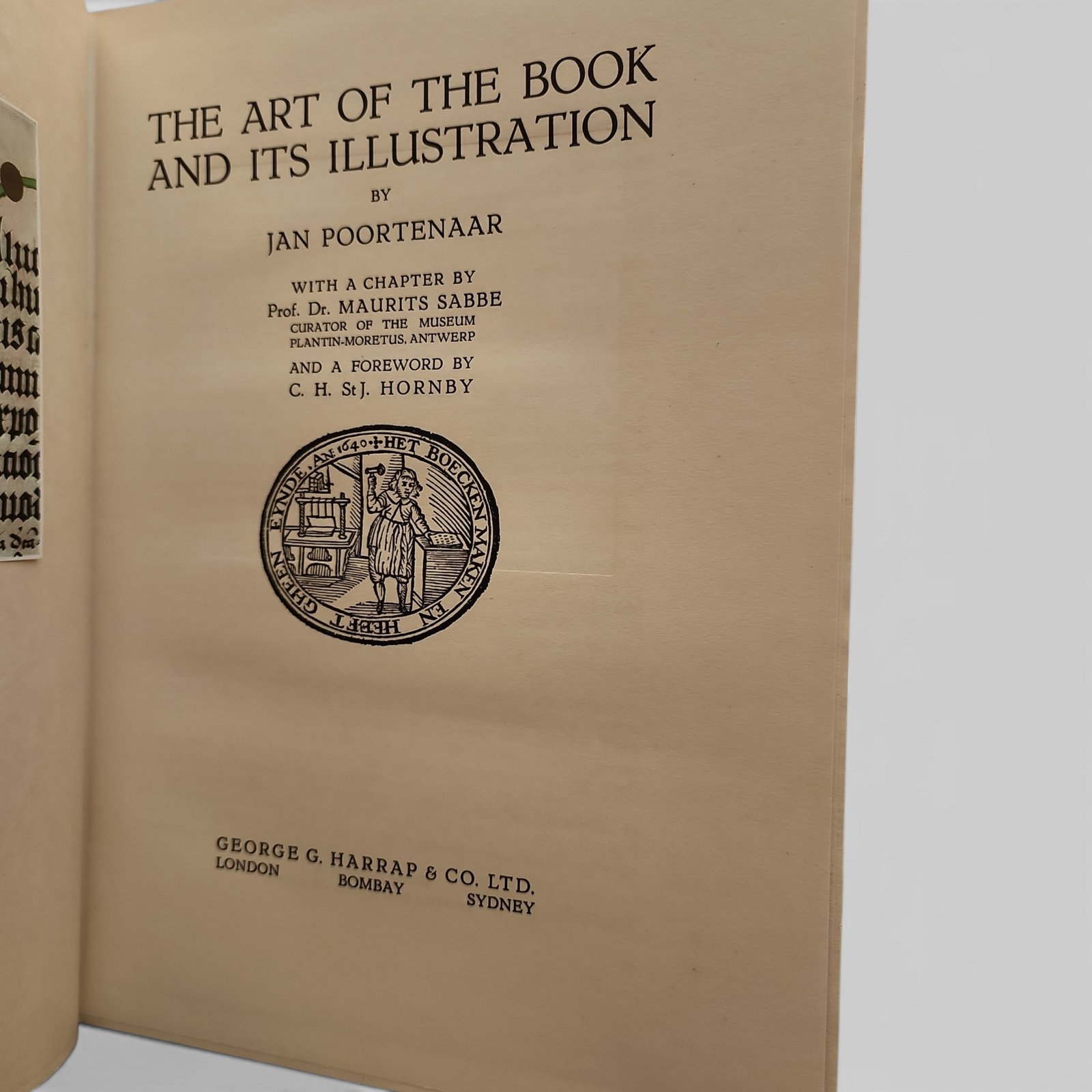 The Art of the Book and Its Illustration by Jan Poortenaar