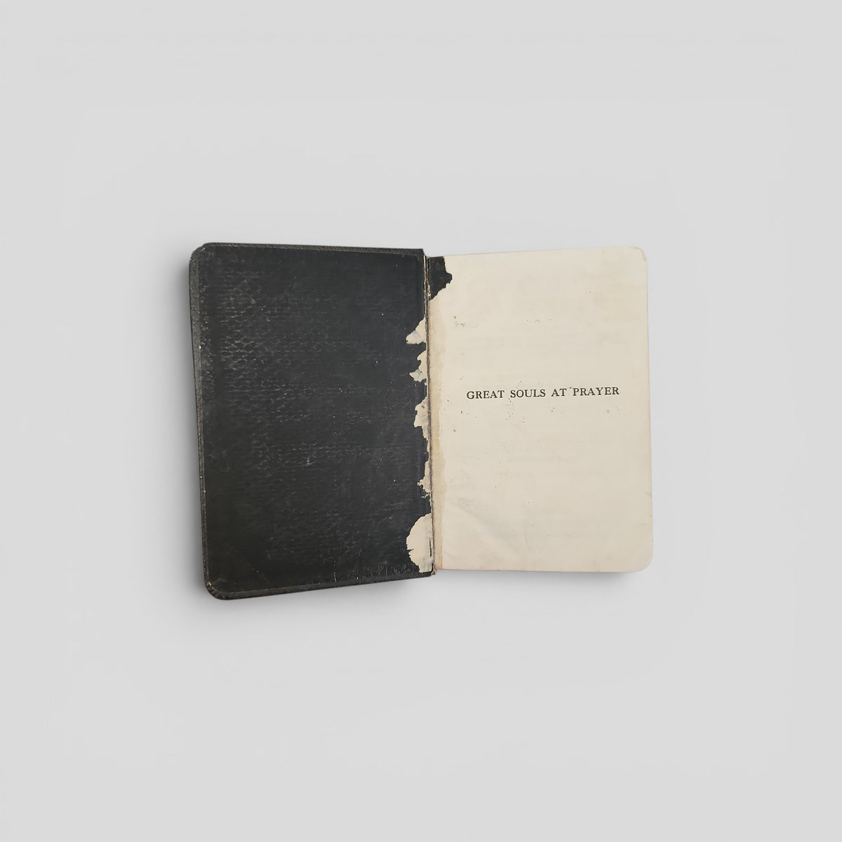 Great Souls at Prayer by Mrs Mary W. Tileston-  Vintage Leather Bound Prayer Book