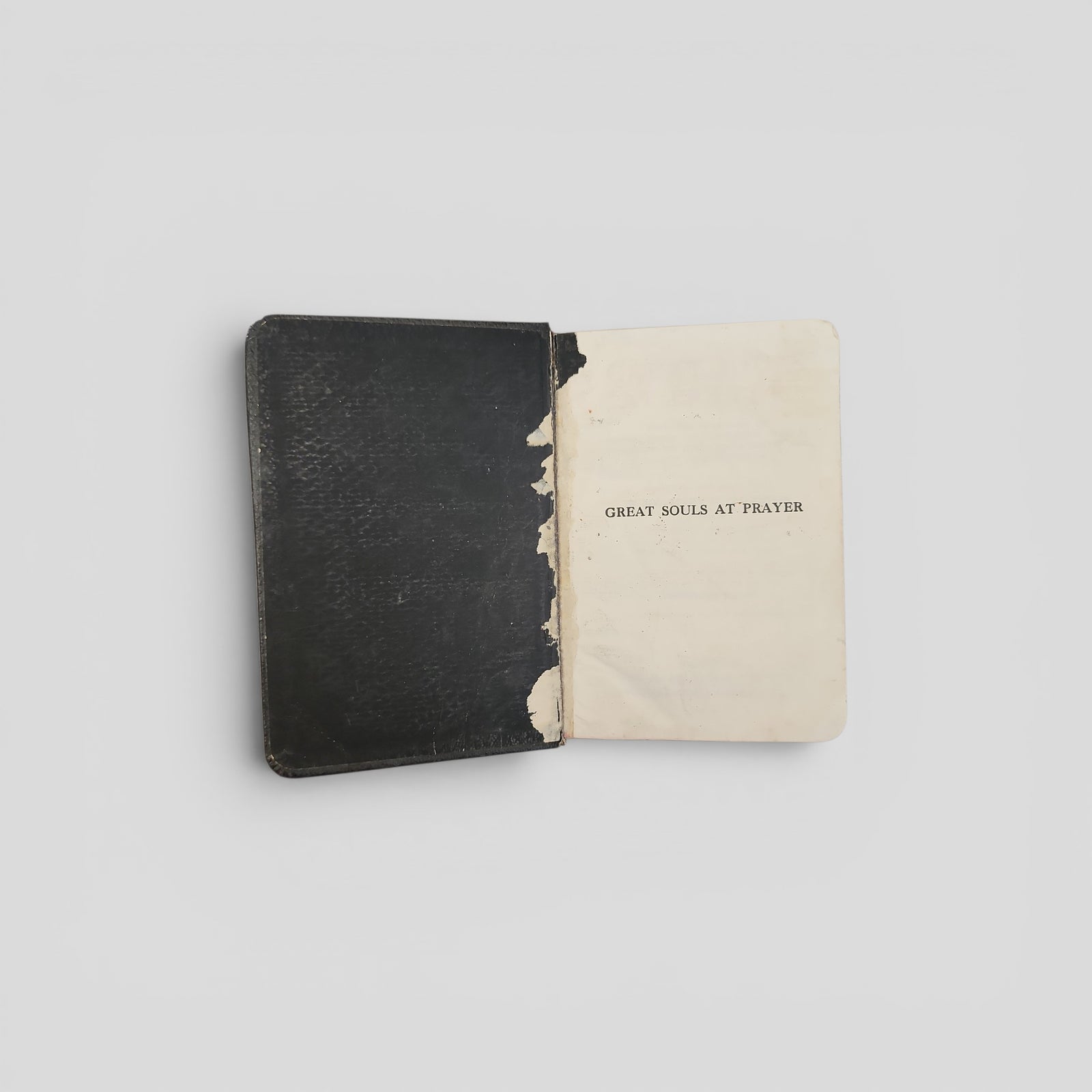Great Souls at Prayer by Mrs Mary W. Tileston-  Vintage Leather Bound Prayer Book