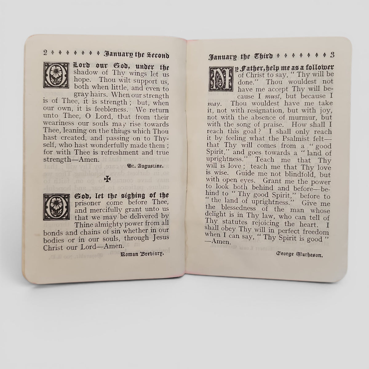 Great Souls at Prayer by Mrs Mary W. Tileston-  Vintage Leather Bound Prayer Book