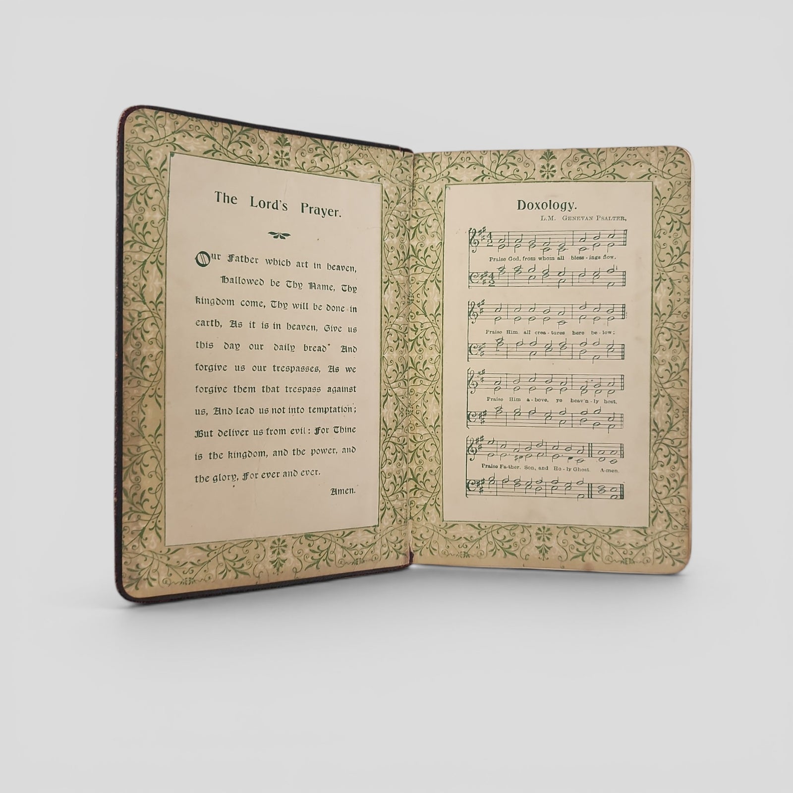 Vintage 1902 Leatherbound Primitive Methodist Hymnal with Accompanying Tunes