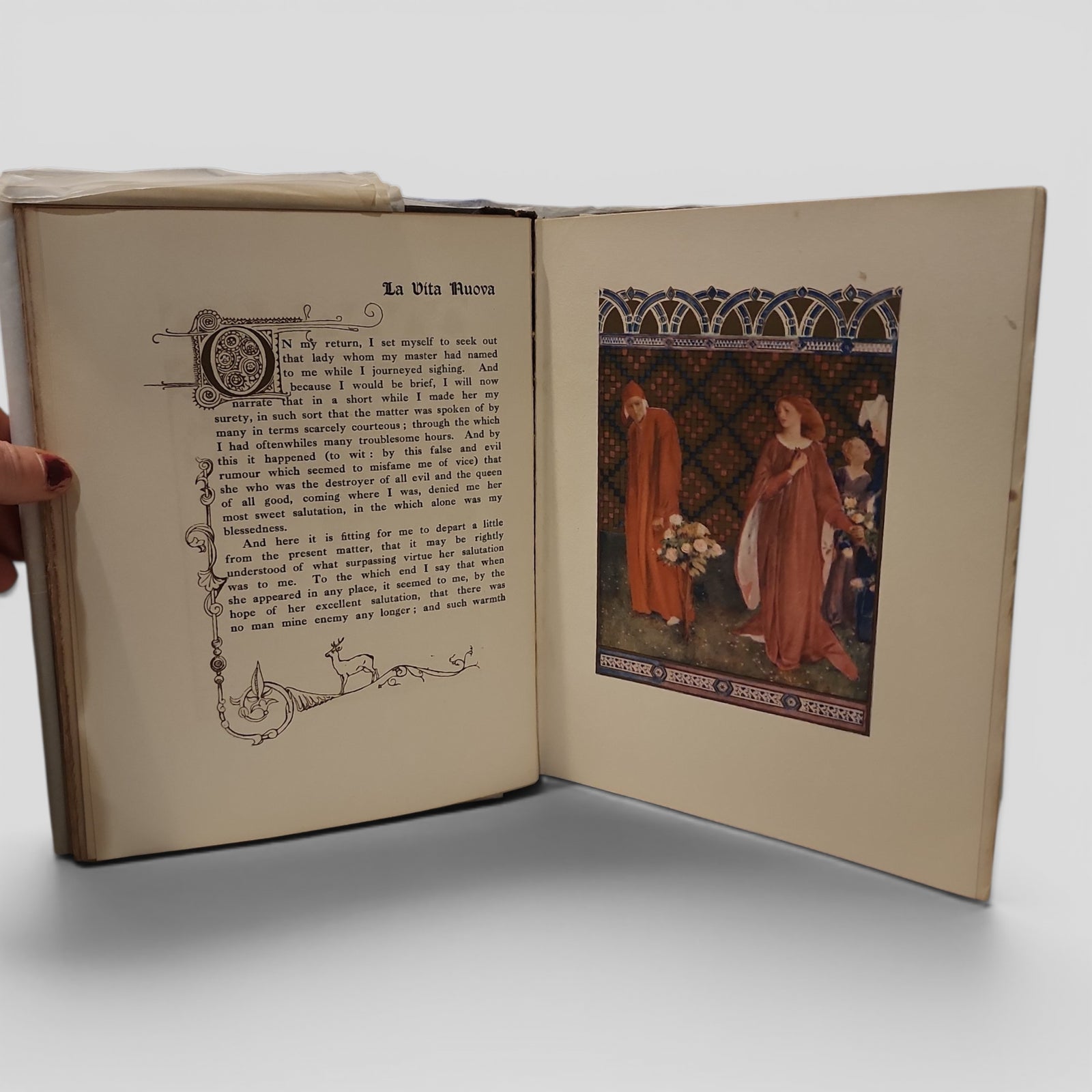 La Vita Nuova by Dante Alighieri, illustrated by Evelyn Paul, translation by Dante Gabriel Rossetti, George G. Harrap and Co., 1916.