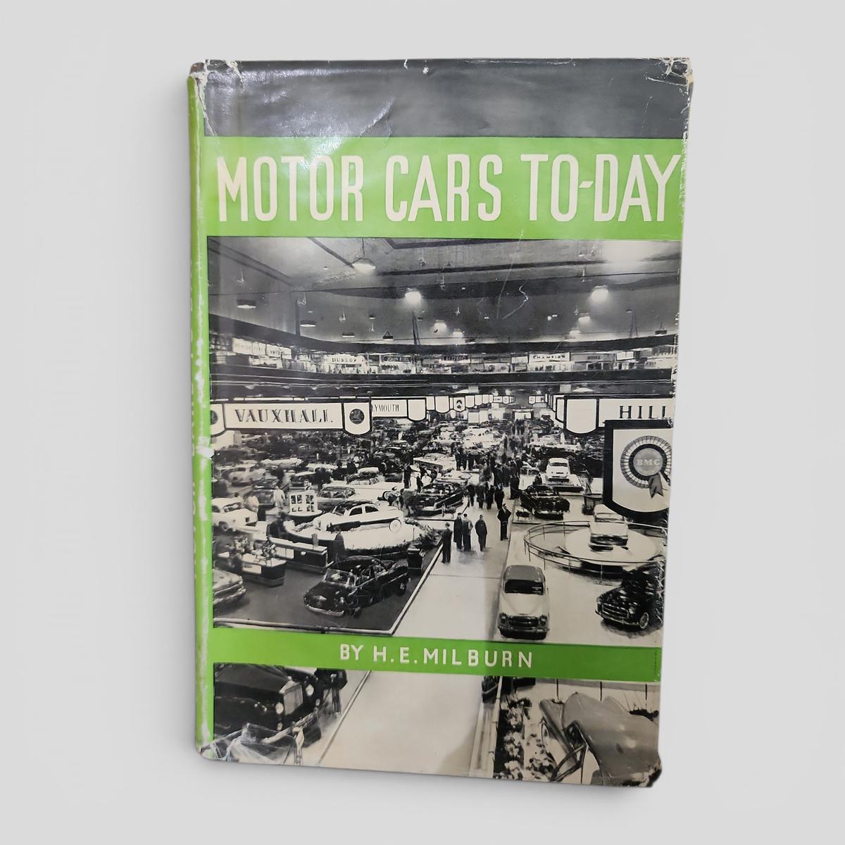 Motor Cars To-day by H.E. Milburn - book cover