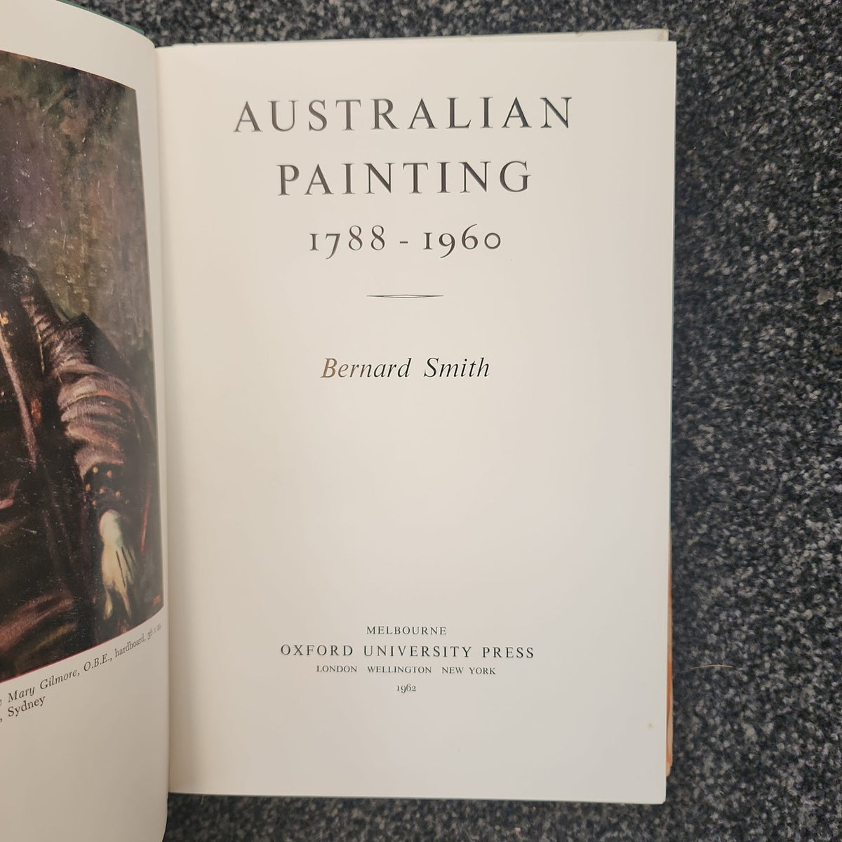 Australian Painting 1788-1960 by Bernard Smith title page