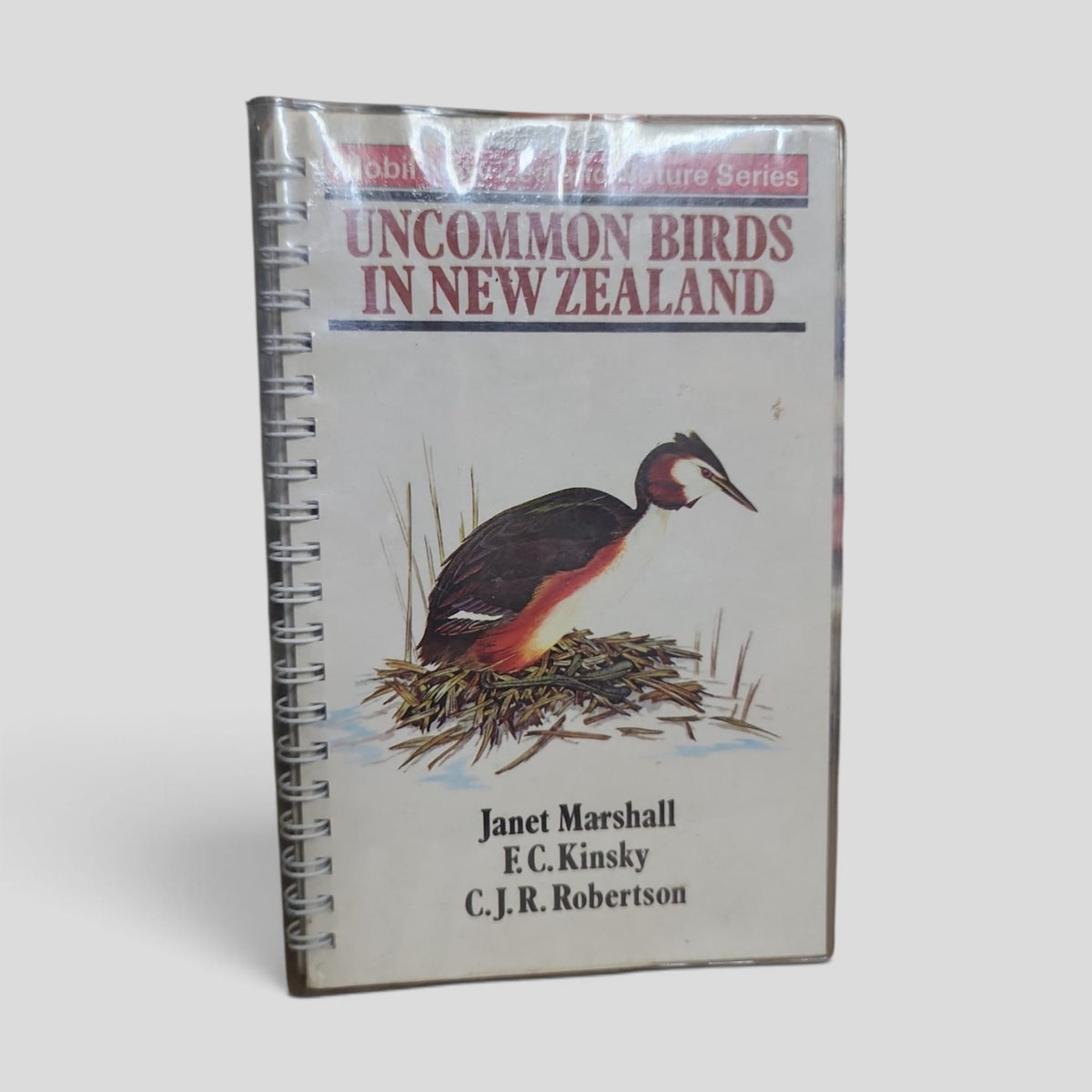 Uncommon Birds in New Zealand (Mobil New Zealand Nature Series, 1980) by Janet Marshall, F. C. Kinsky and C. J. R. Robertson — front cover