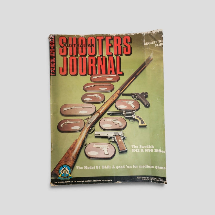 Australian Shooters Journal — August 1983 front cover