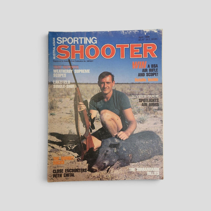 Australasian Sporting Shooter — April 1986 front cover