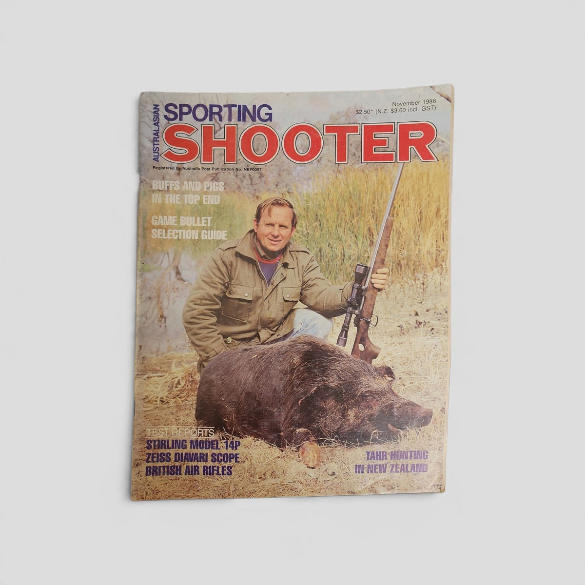 Australasian Sporting Shooter — November 1986 front cover