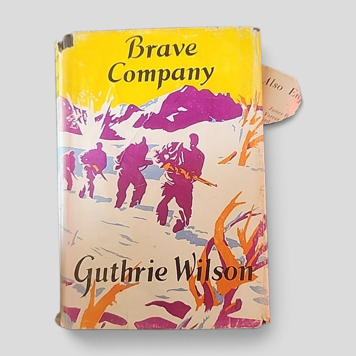 Brave Company by Guthrie Wilson, 1951 first edition hardcover with dust jacket