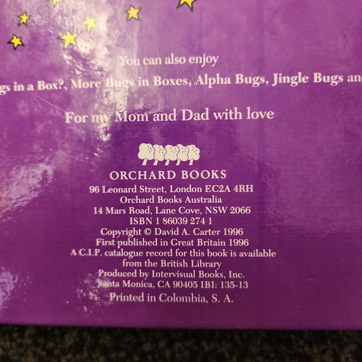 Bugs That Go Bump in the Night by David A. Carter - publication details