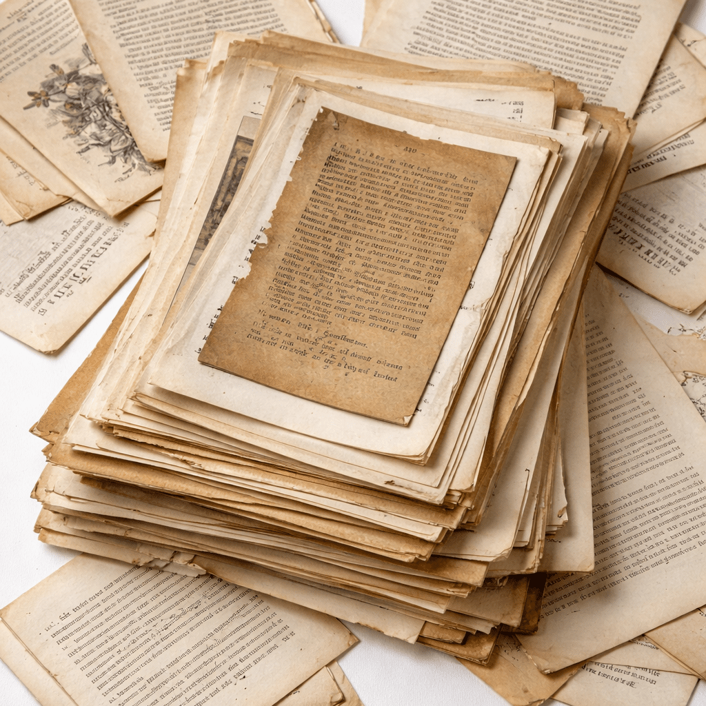 Bundle of 100 Old Book Pages for Junk Journals and Craft - Books Worth Keeping