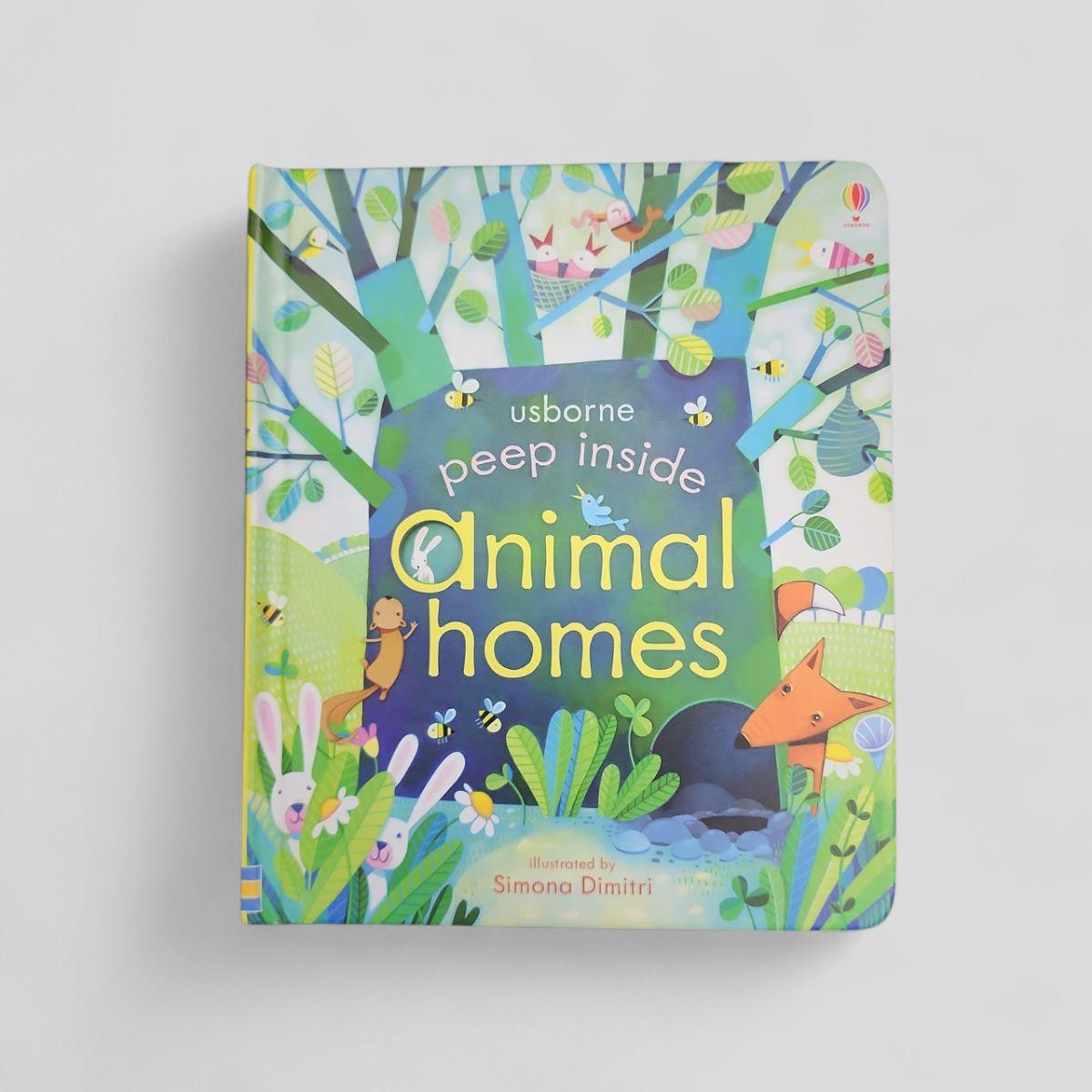 Peep Inside Animal Homes by Anna Milbourne - book cover