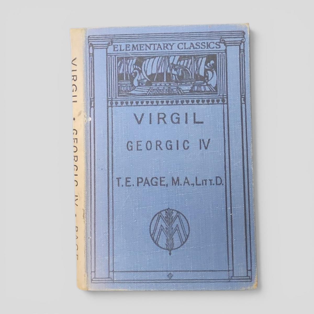 VIRGIL GEORGIC IV by Virgil - book cover