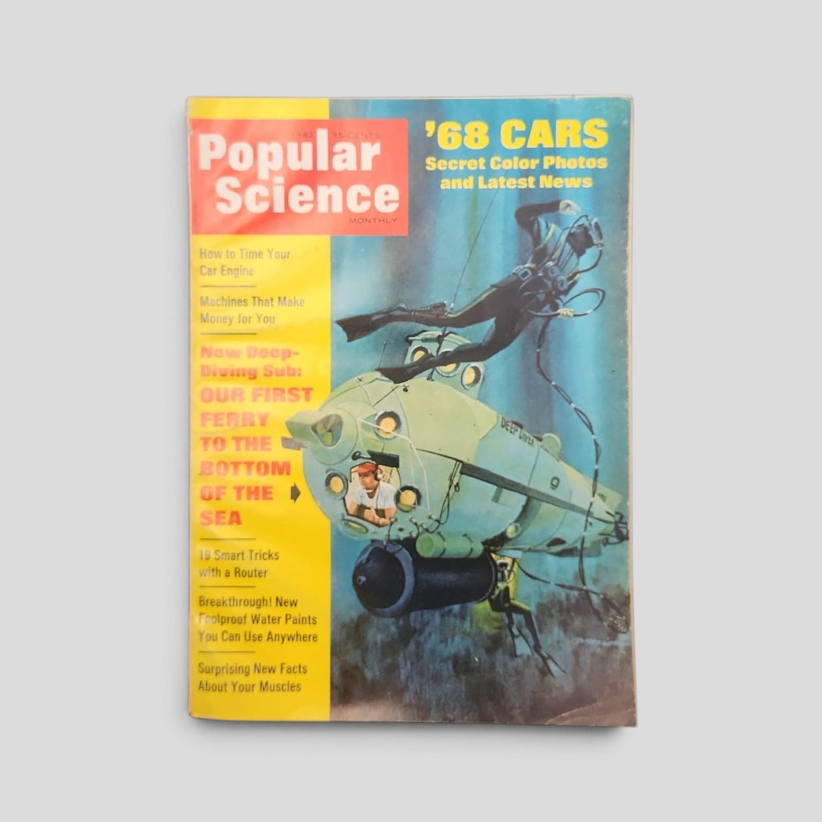Popular Science Magazine July 1967 front cover