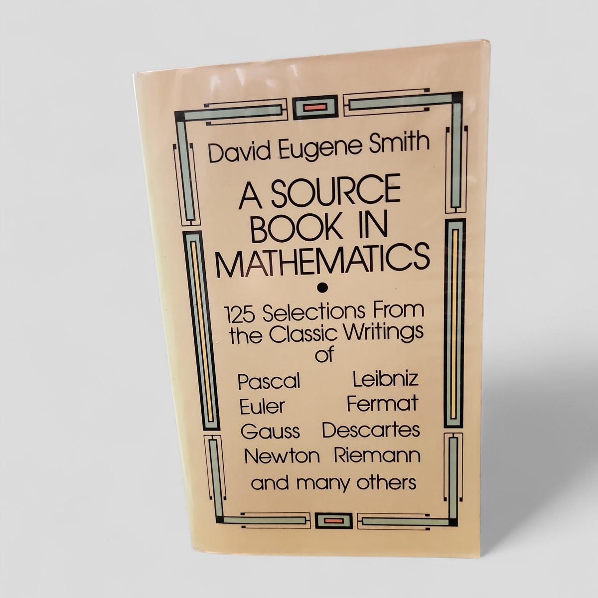 A Source Book in Mathematics by David Eugene Smith - book cover
