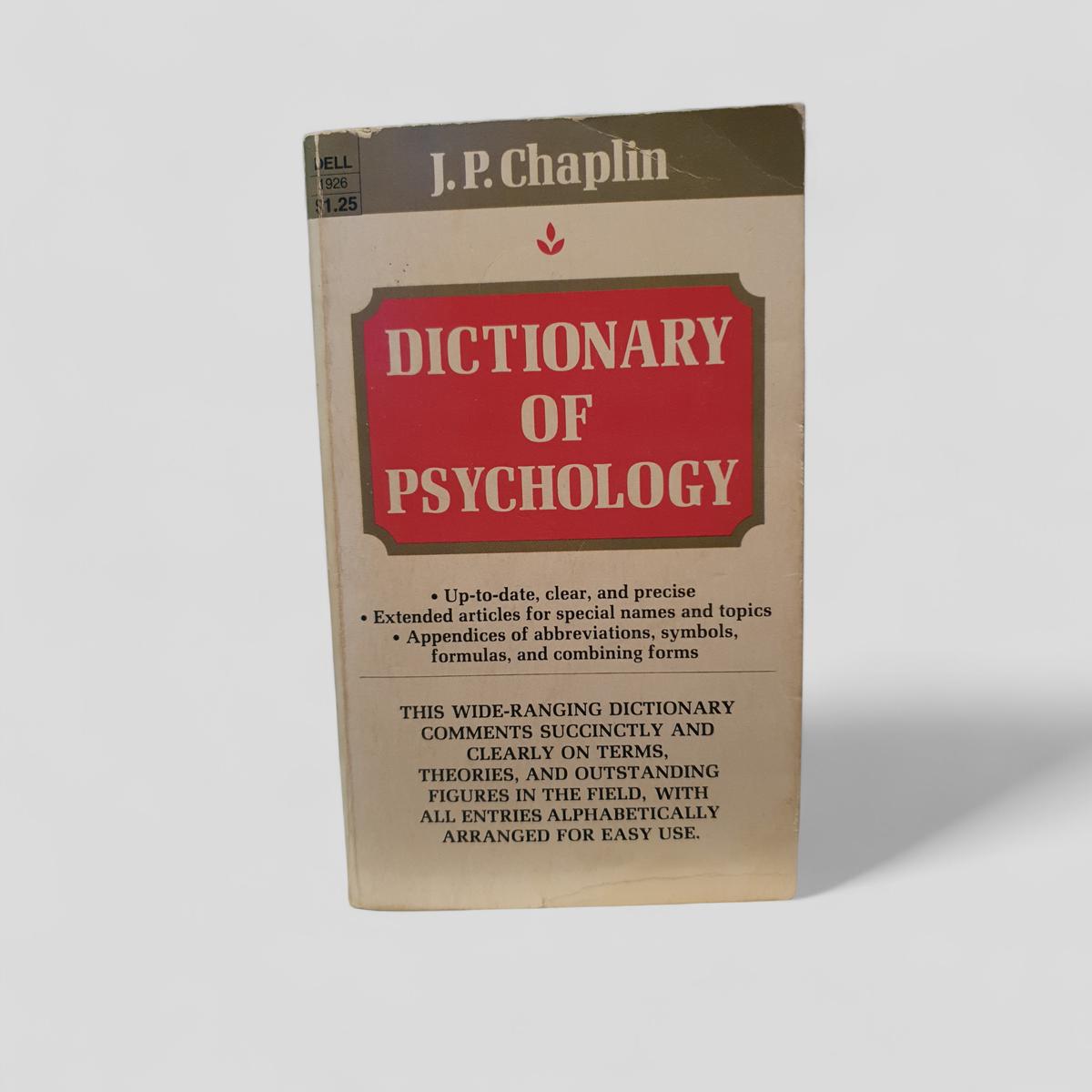 Dictionary of Psychology by J.P. Chaplin - Books Worth Keeping