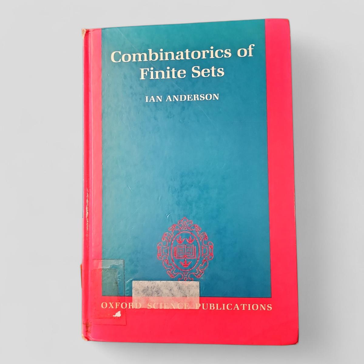Combinatorics of Finite Sets by Ian Anderson - book cover