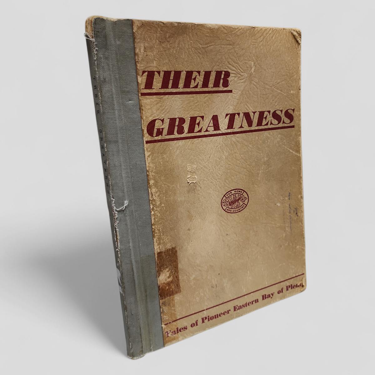 Their Greatness by A. J. McCallion, E. D. Bennett and A. G. Lusk - book cover