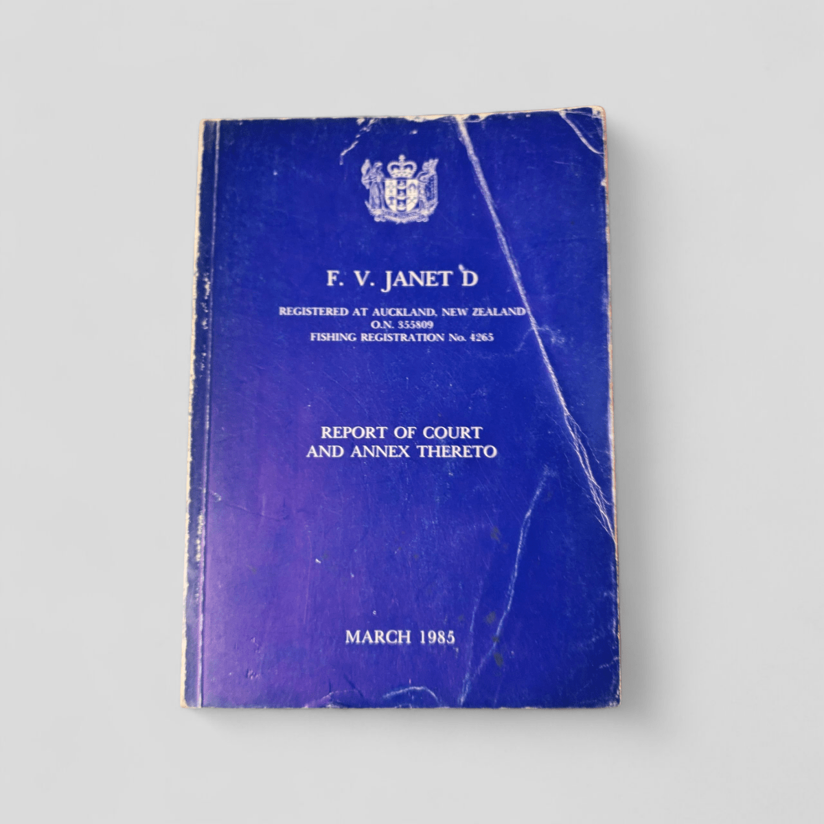 F. V. Janet D: Report of Court and Annex Thereto - Books Worth Keeping