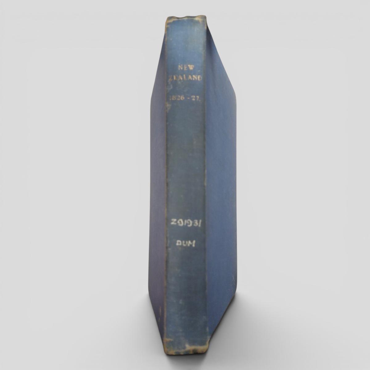 NEW ZEALAND 1826-1827 by DUMONT D'URVILLE - book cover