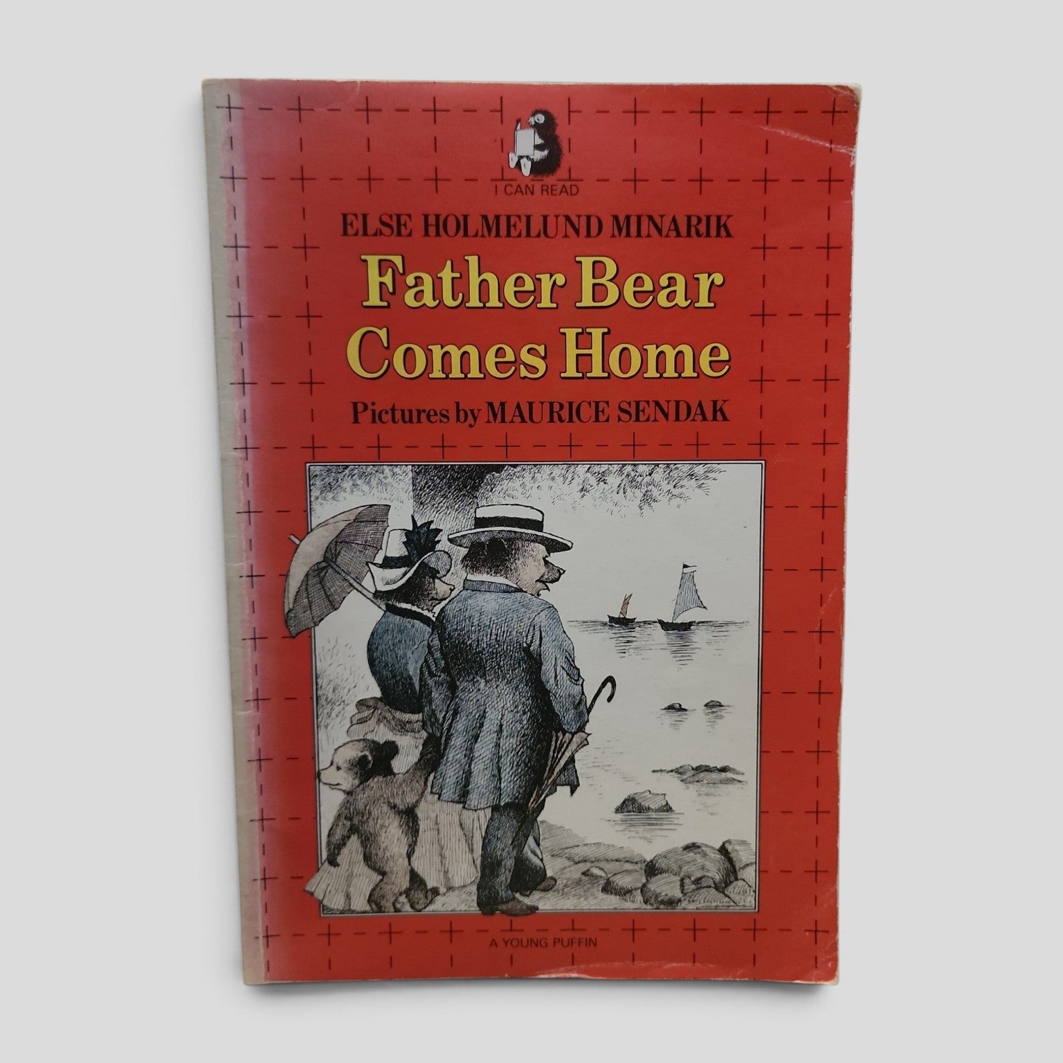 Father Bear Comes Home by Else Holmelund Minarik, illustrated by Maurice Sendak - vintage Puffin paperback cover
