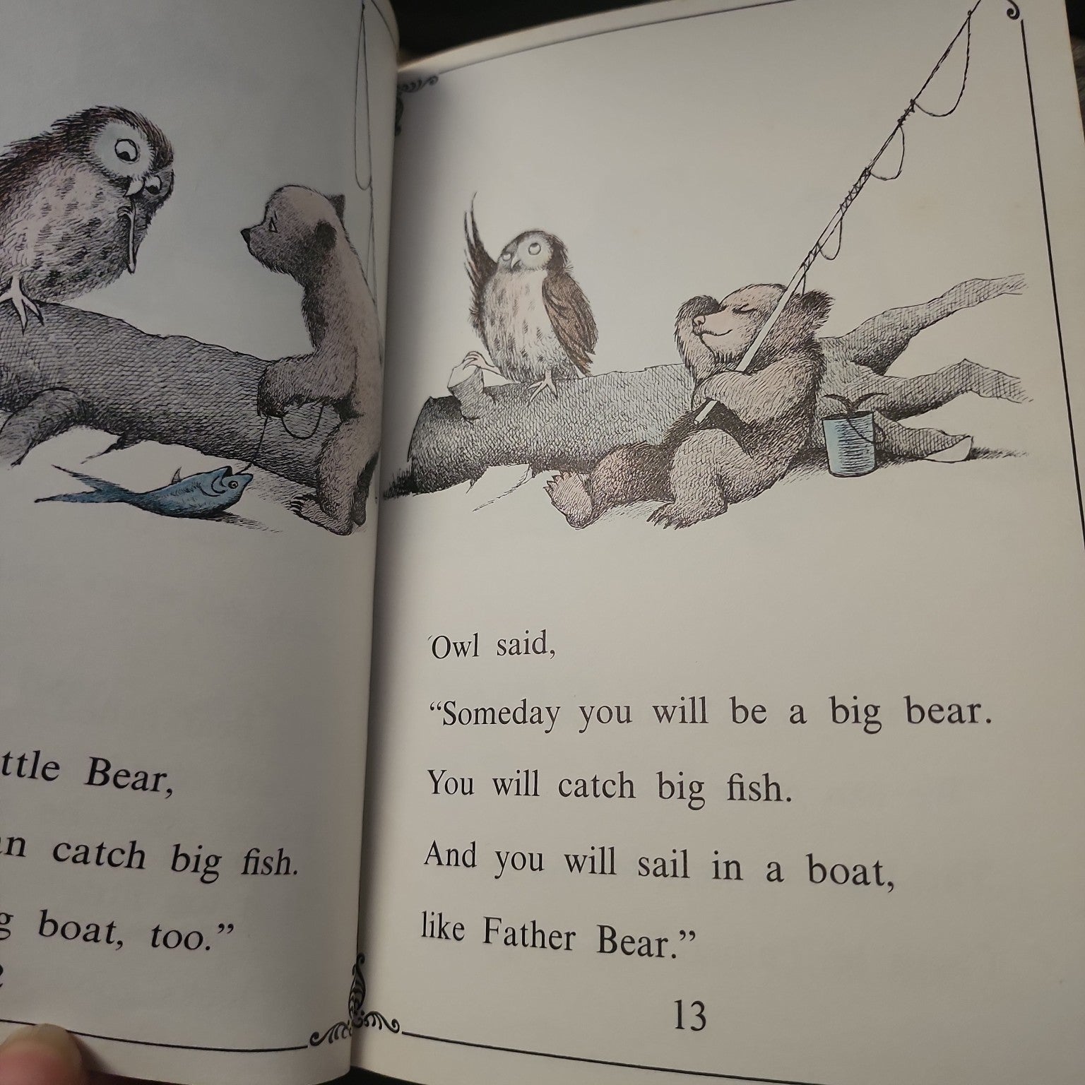 Interior illustration from Father Bear Comes Home by Else Holmelund Minarik and Maurice Sendak