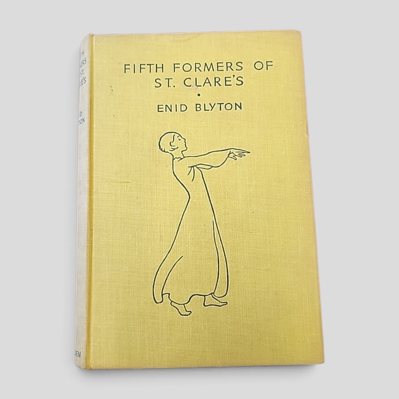 Fifth Formers of St. Clare's by Enid Blyton, 1949 fourth edition yellow cloth hardcover
