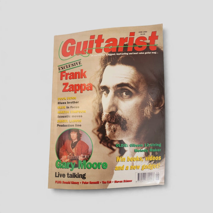 Guitarist Magazine — June 1993: Frank Zappa / Gary Moore — front cover