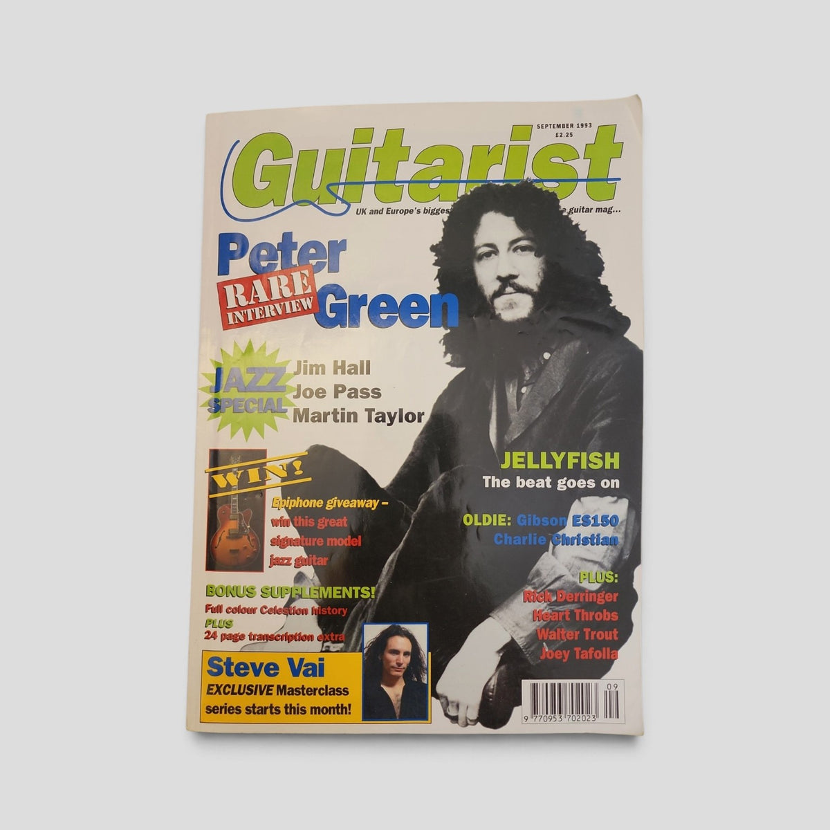 Guitarist Magazine — September 1993: Peter Green / Jazz Special — front cover