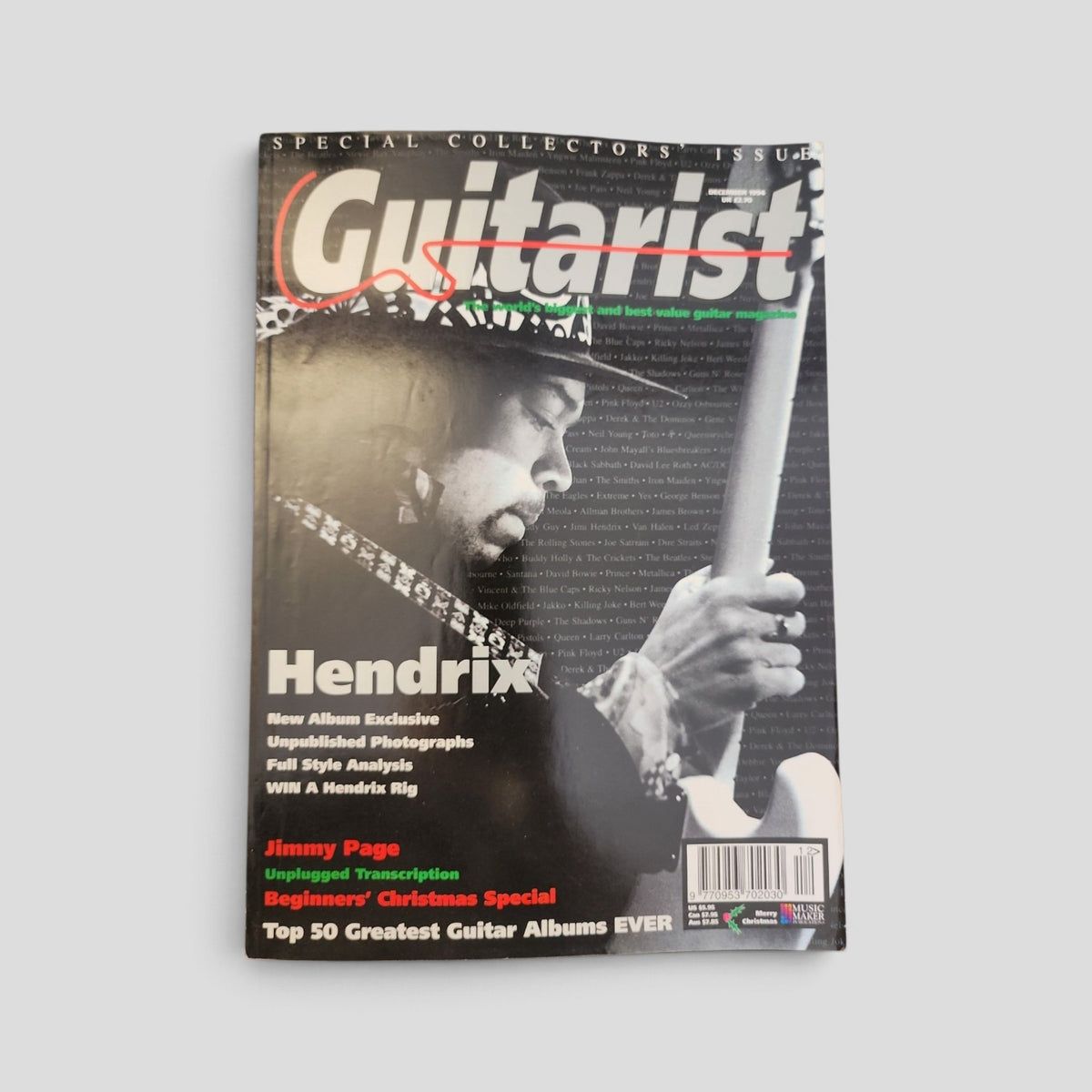Guitarist Magazine — December 1994: Jimi Hendrix — Collectors' Issue — front cover