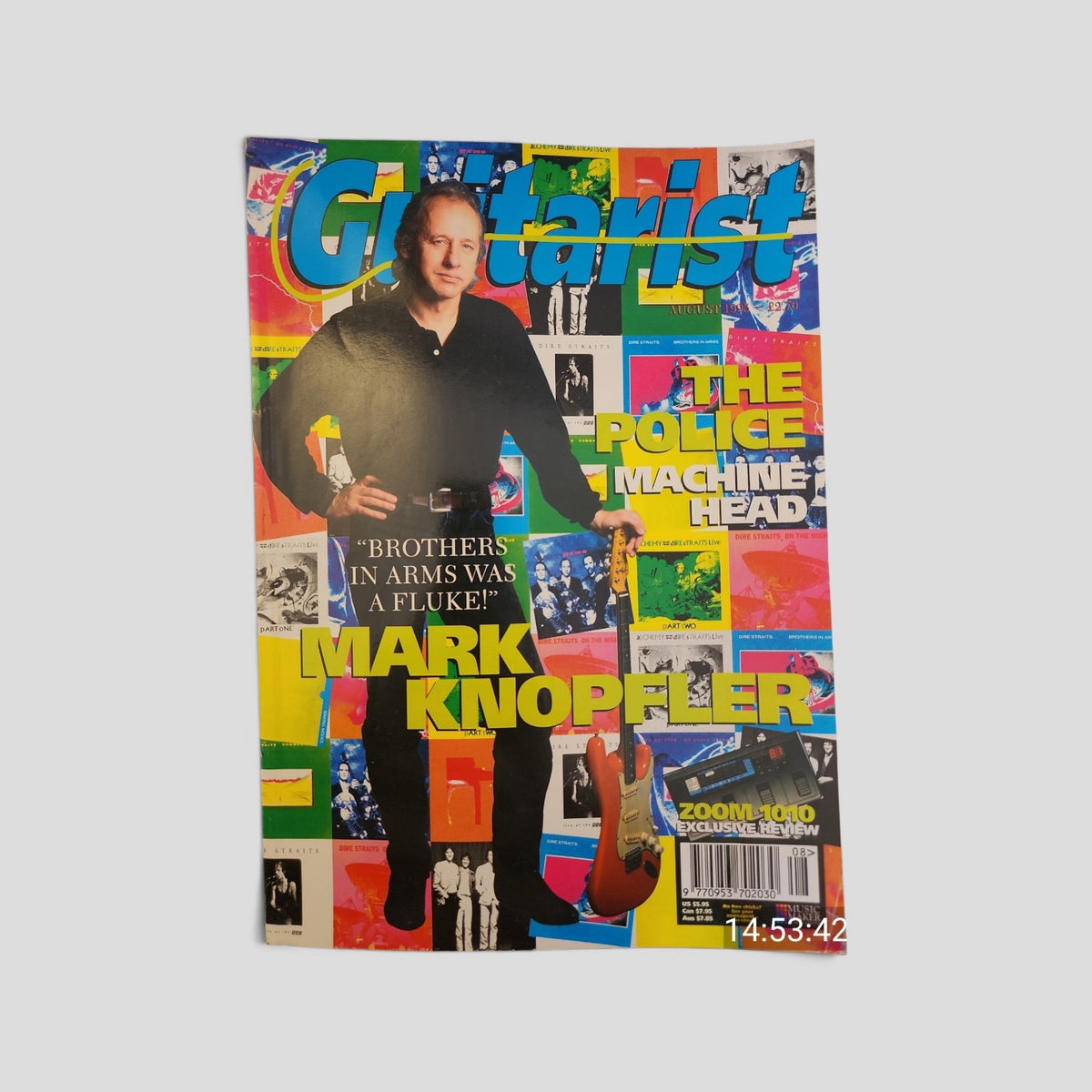 Guitarist Magazine — August 1995: Mark Knopfler — front cover