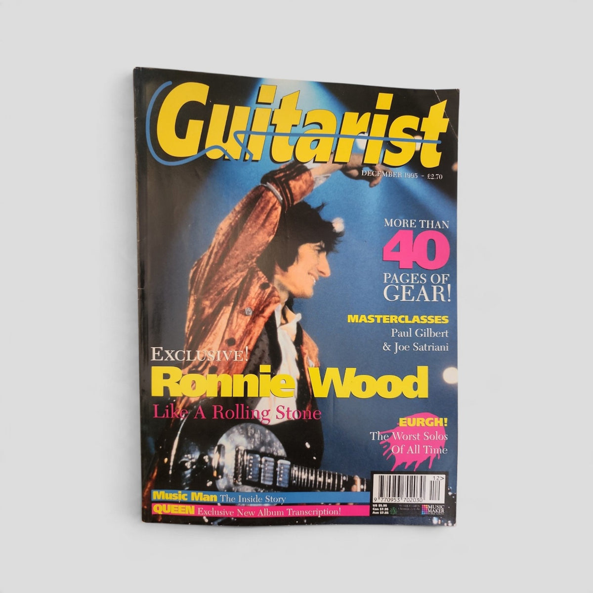 Guitarist Magazine — December 1995: Ronnie Wood — front cover