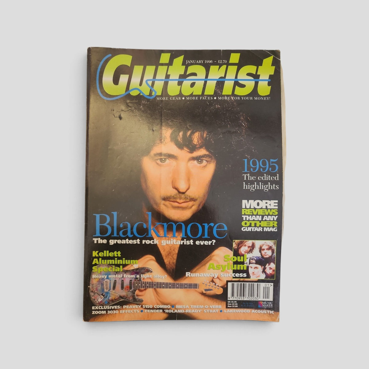 Guitarist Magazine — January 1996: Ritchie Blackmore — front cover