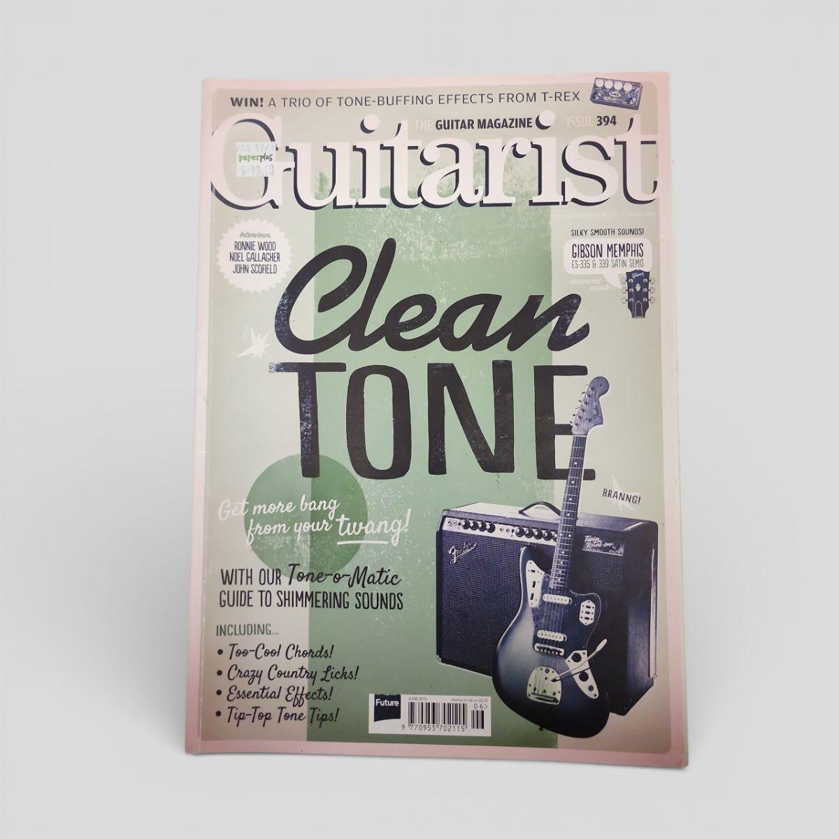 Guitarist Magazine Issue 304 Clean Tone Gibson Memphis June 2015 - Books Worth Keeping