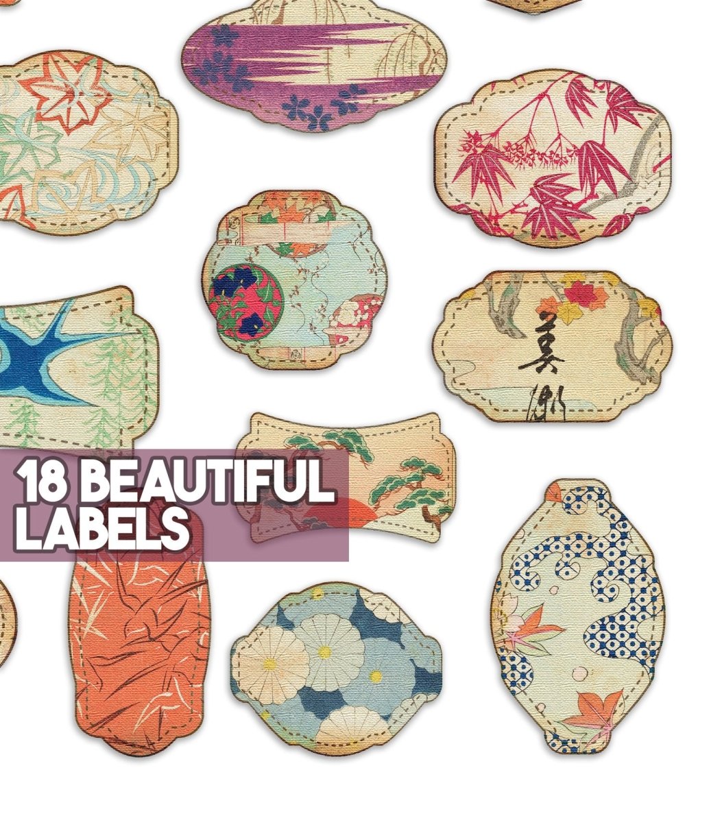 Huge Japanese Theme Digital Junk Journal Kit (A4) - Books Worth Keeping