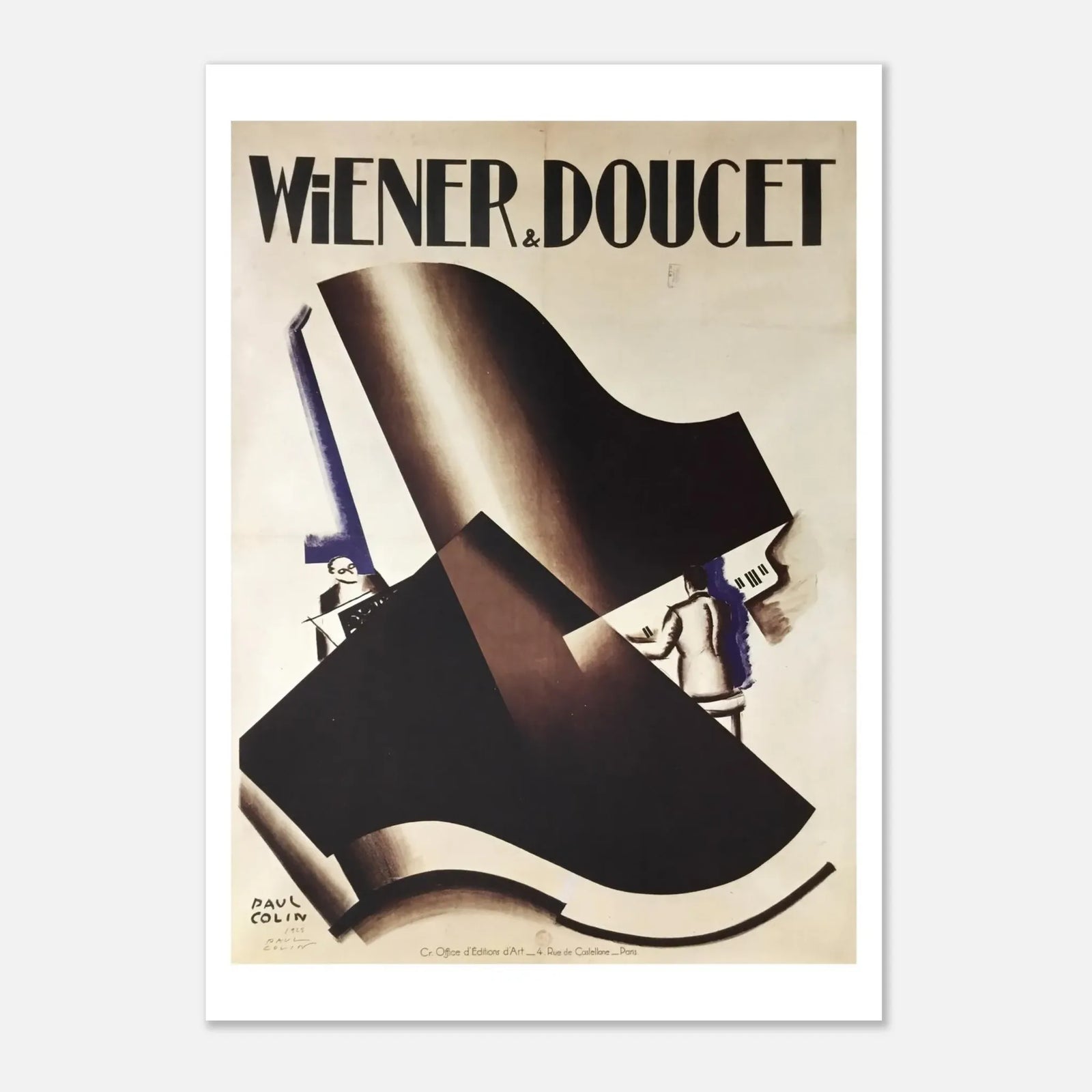 Wiener & Doucet Vintage Digital Poster 1925 by Paul Colin | Art Deco Digital Ephemera
