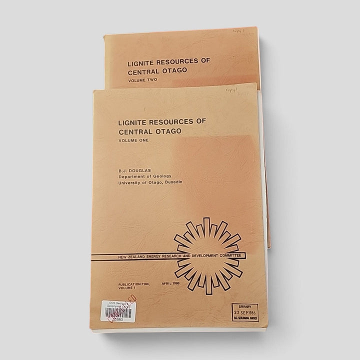 Lignite Resources of Central Otago by B. J. Douglas, two-volume set