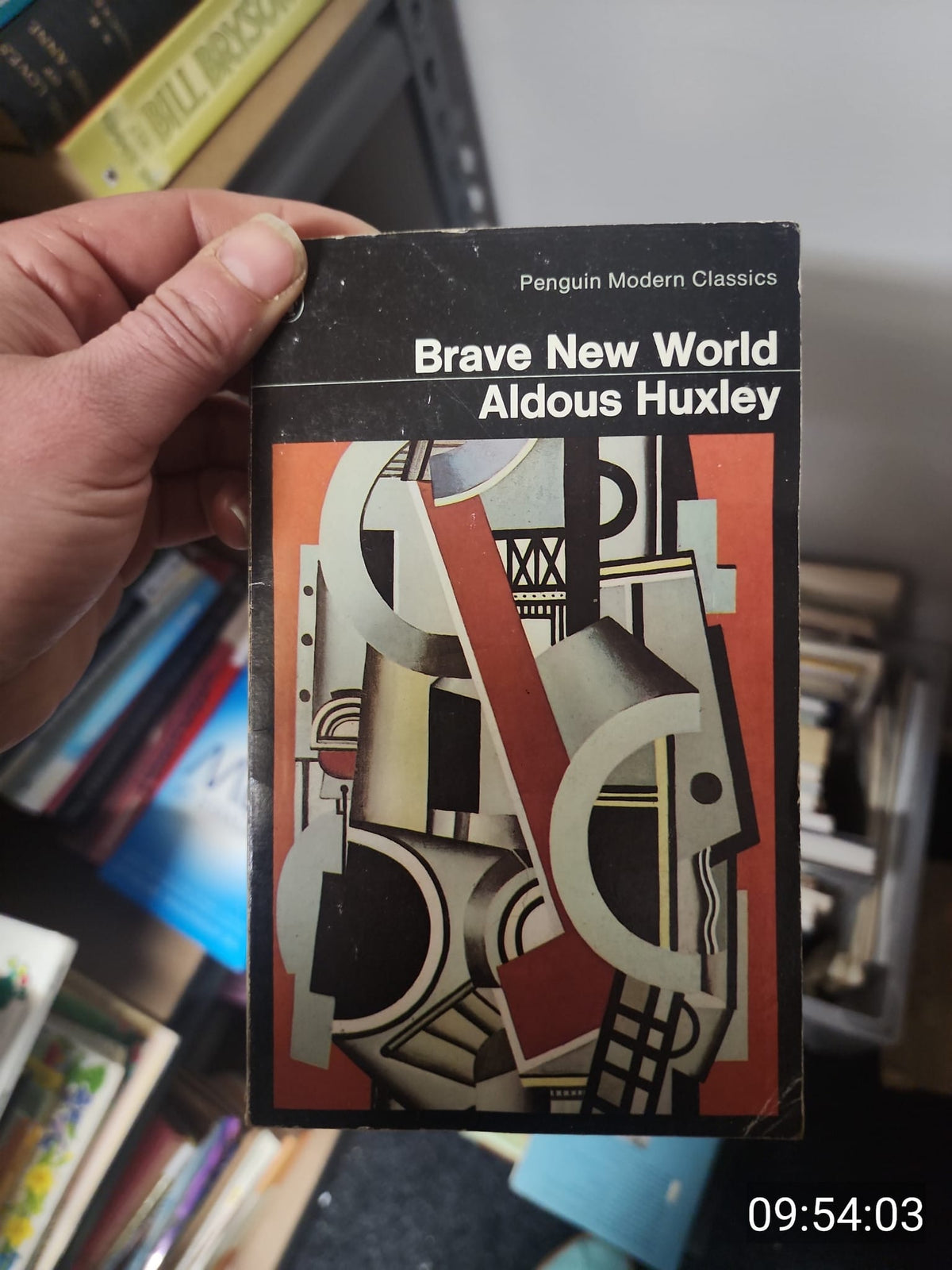 Brave New World by Aldous Huxley – actual 1970 Penguin Modern Classics paperback cover