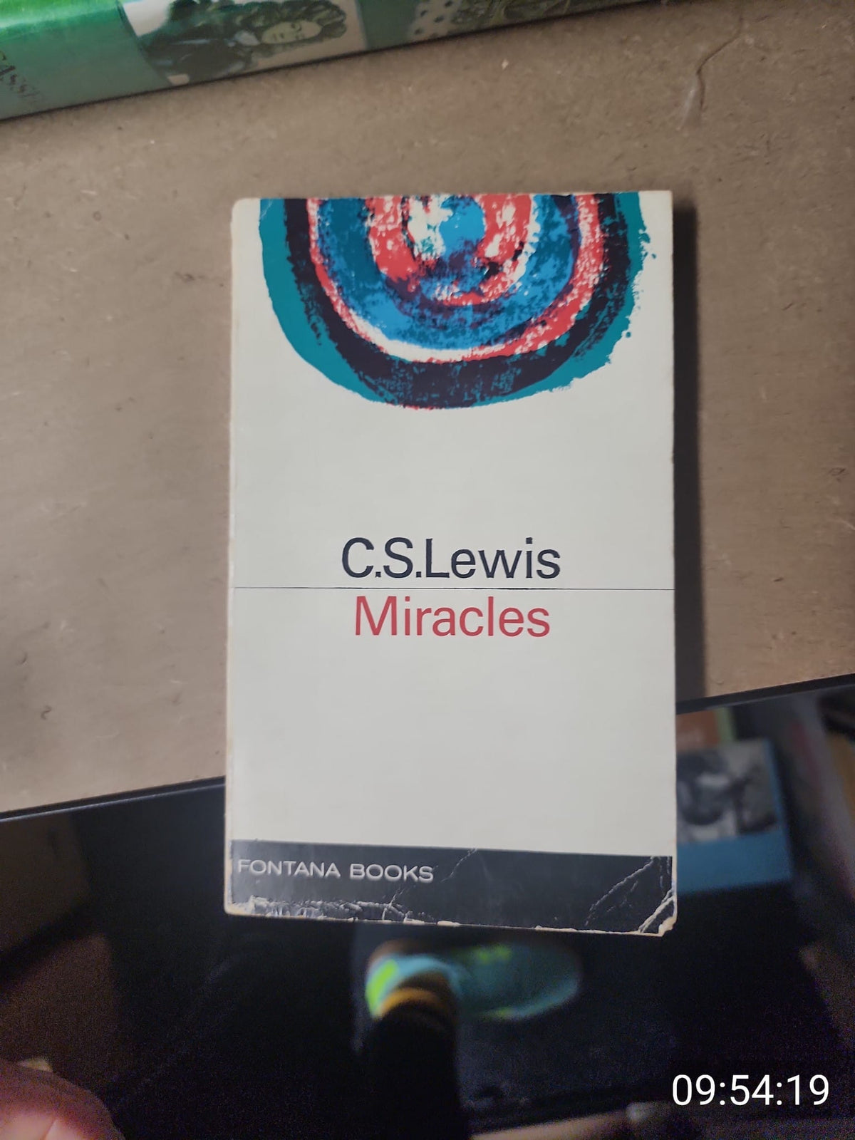 Miracles by C. S. Lewis – actual 1968 Fontana paperback cover