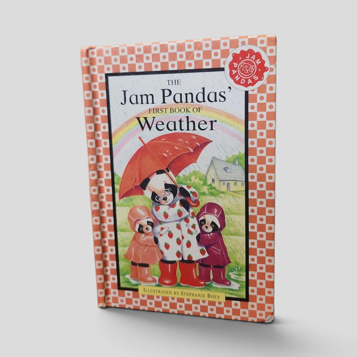 Front cover of The Jam Pandas' First Book of Weather, illustrated by Stephanie Boey, used hardcover