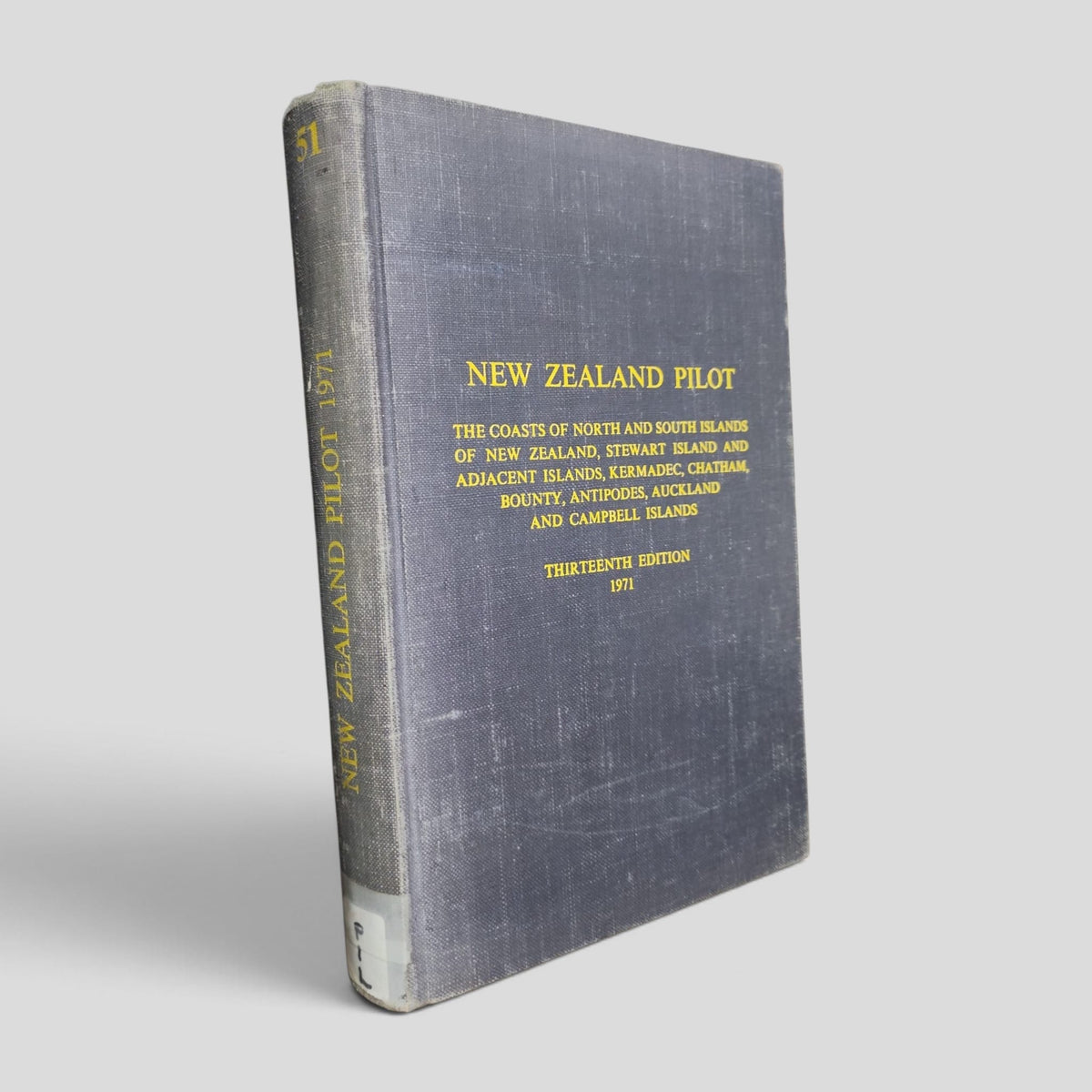 New Zealand Pilot by Hydrographer of the Navy — front cover
