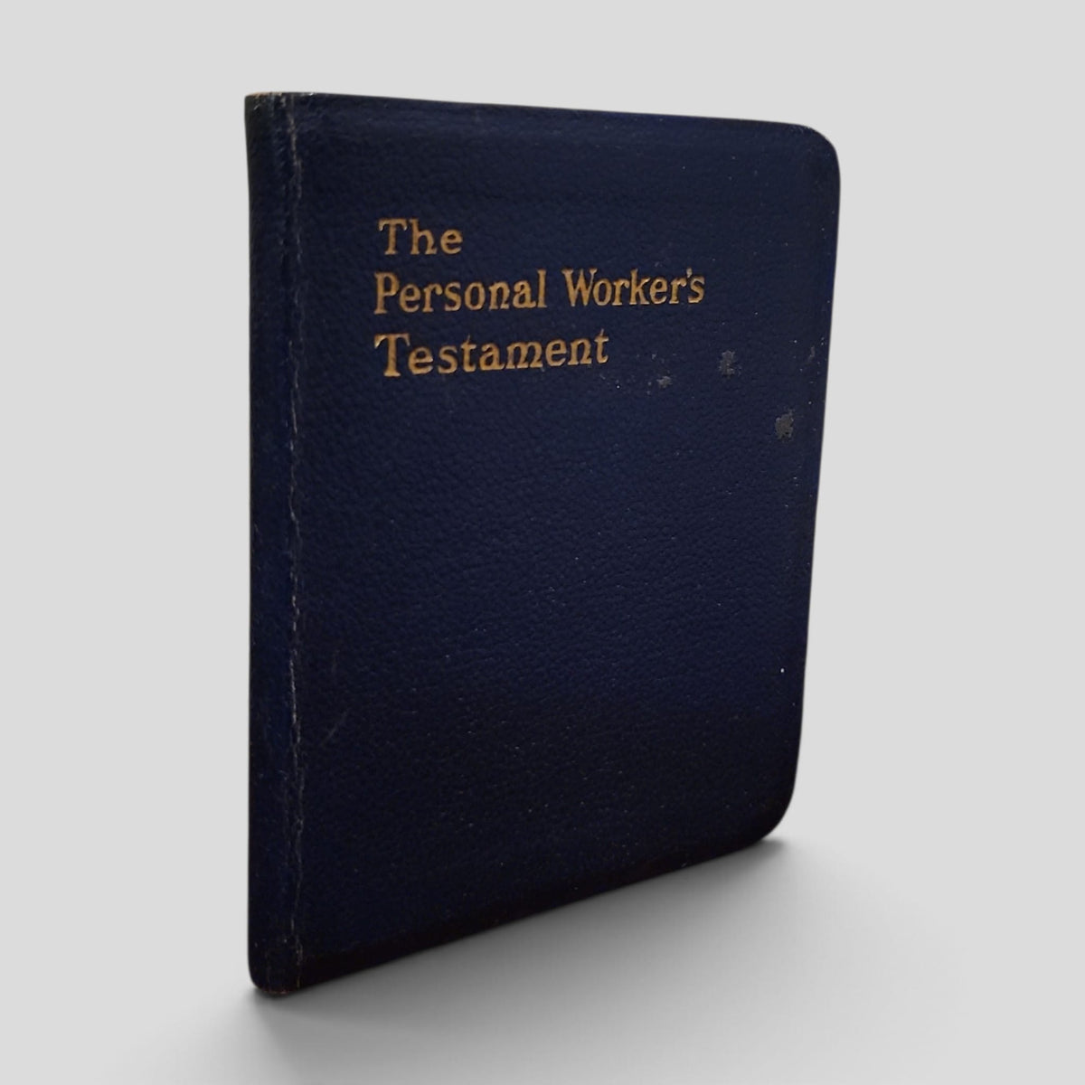 The Personal Worker's Testament, actual blue cover