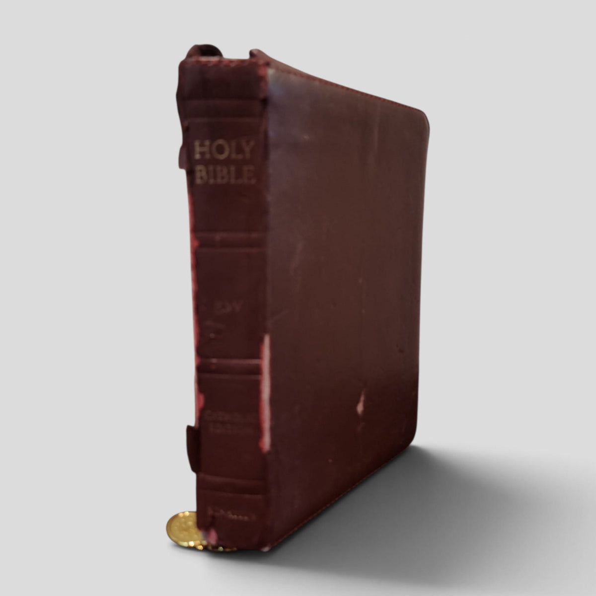 Holy Bible — RSV Catholic Edition, Oxford Burgundy Zipper Cover — actual copy