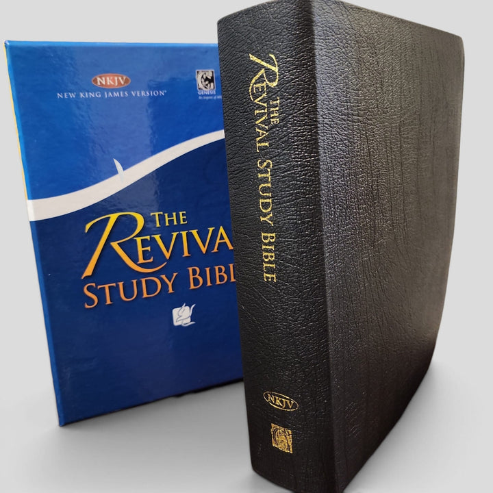 The Revival Study Bible — NKJV, Black Leather, Boxed — original cover