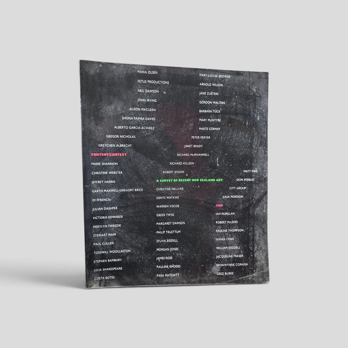 Content/Context: A Survey of Recent New Zealand Art 1986 by Luit Bieringa — front cover