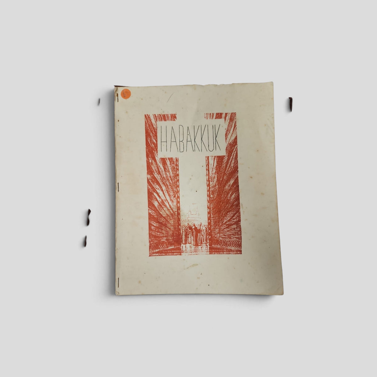 Habakkuk, Chapter II, Verse 1, May 1966 — actual used copy, front cover