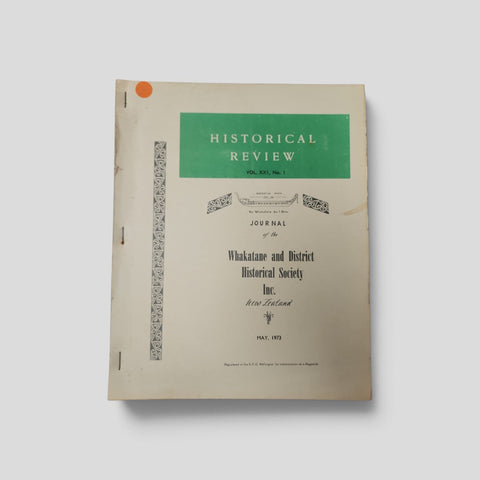 Historical Review, Vol. XXI No. 1, May 1973 — actual used copy, front cover